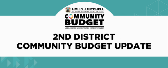 2nd Disttict Community Budget