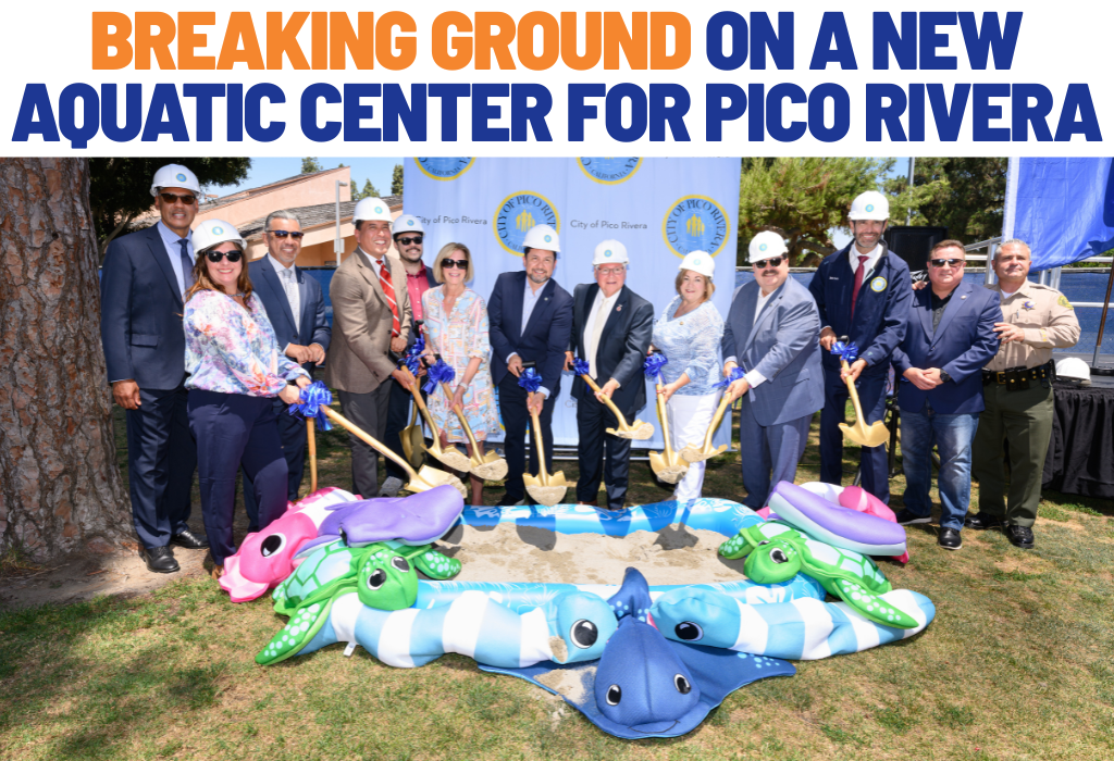Breaking ground on a new aquatic center for Pico Rivera