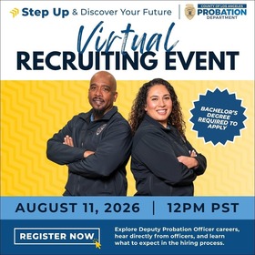 Virtual Recruiting Event with the LA County Probation Department 