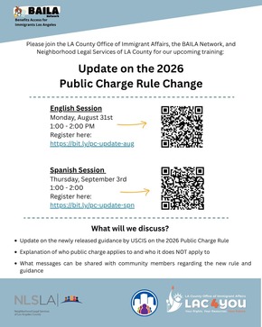 Virtual Public Charge Rule Change Community Roundtable
