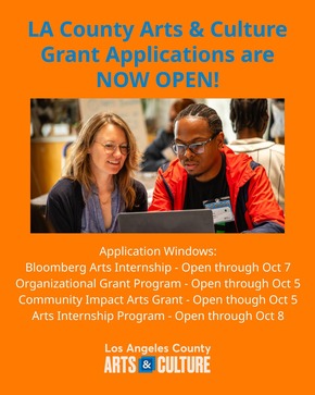 LA County Arts and Culture Grants and Internships 