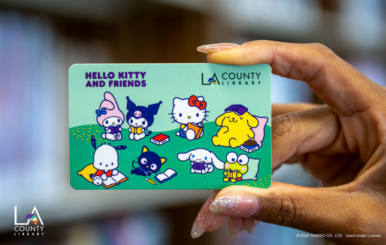 Photo Hello Kitty® and Friends at LA County Library Card