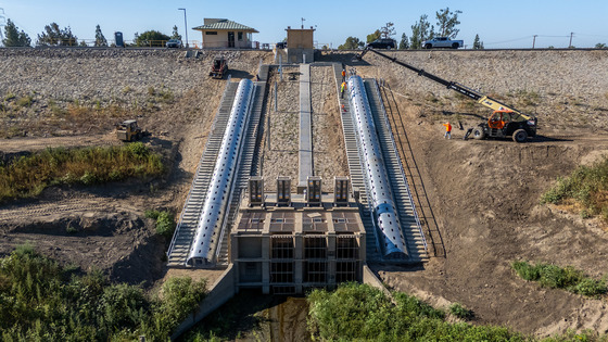 Drainage Infrastructure being installed by Public Works workers