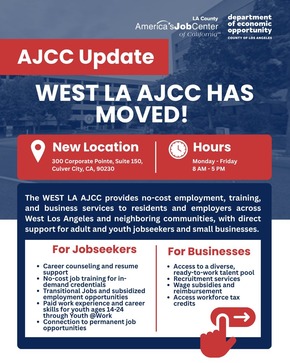 New Location: West LA AJCC