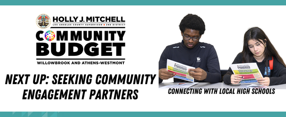 Next up: seeking community engagement partners