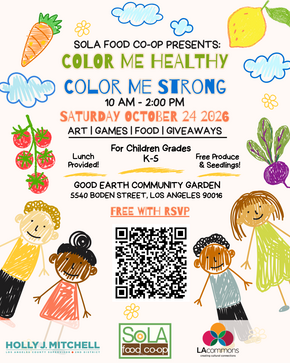 Color Me Healthy Color Me Strong Event Flyer