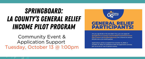 Springboard LA County’s General Relief Income Pilot Program