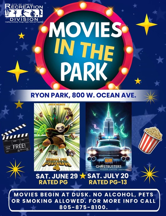 Movies in the Park flyer