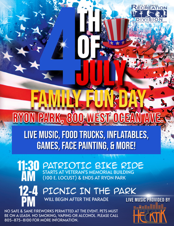 4th of July event flyer