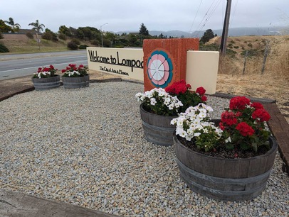 North entrance flowers