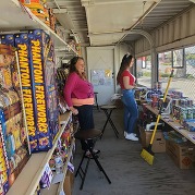 Fireworks stand