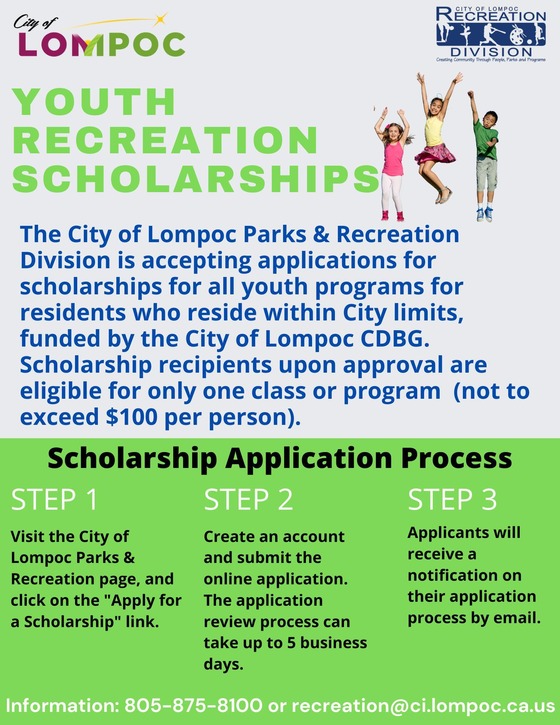Rec scholarships flyer