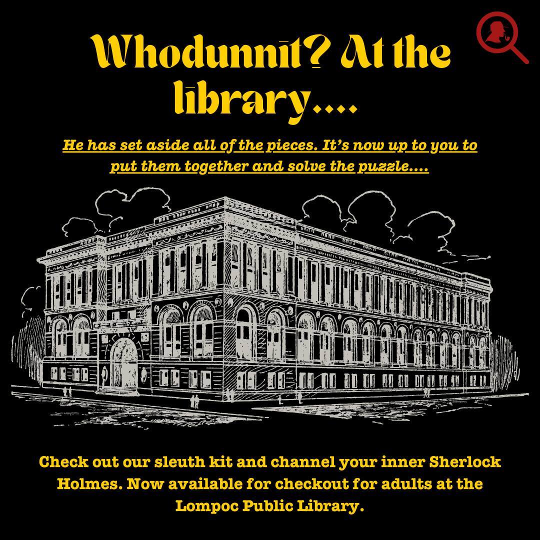 Whodunnit library flyer