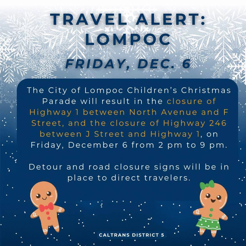 Road parade closure info. 