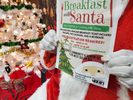 Breakfast with Santa flyer