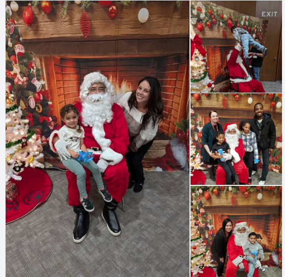 Kids with Santa 
