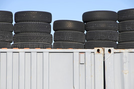 tires in dumpster