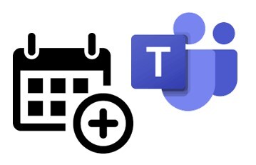 Calendar add and Teams Logo
