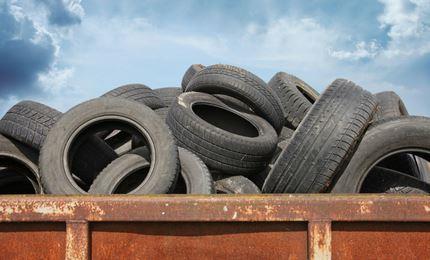 Waste Tires In Yard