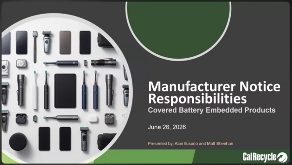 Covered Battery-Embedded Products Notice Training