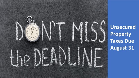 unsecured-property-tax-bill-is-due-august-31-2022