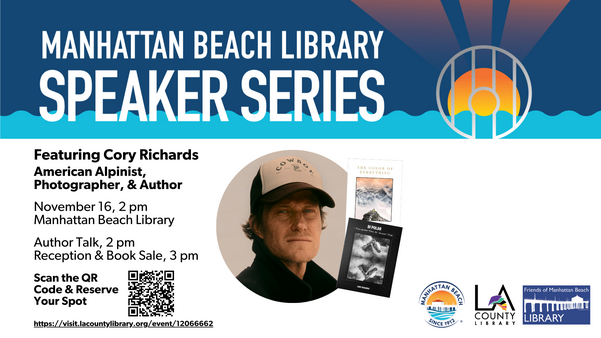 MB Library Speaker Series Featuring Cory Richards