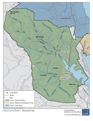 A map of Flood Control Zone 3