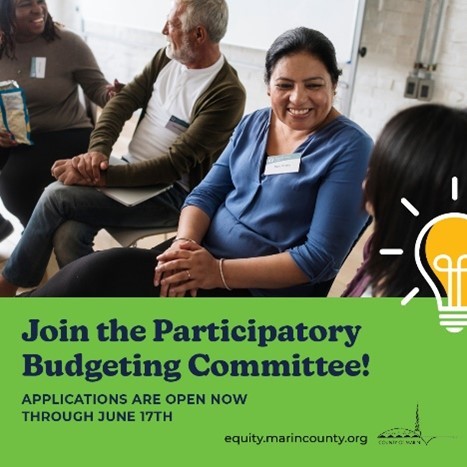 Join the participatory budgeting committee. Applications are open now through June 19th