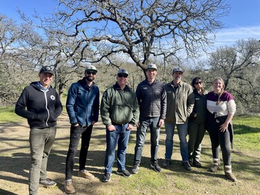 Eric and County Parks Staff in Rush Creek Preserve