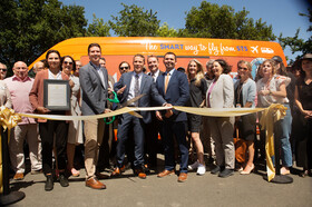 Attendee Photo at SMART Connect Shuttle Ribbon Cutting event