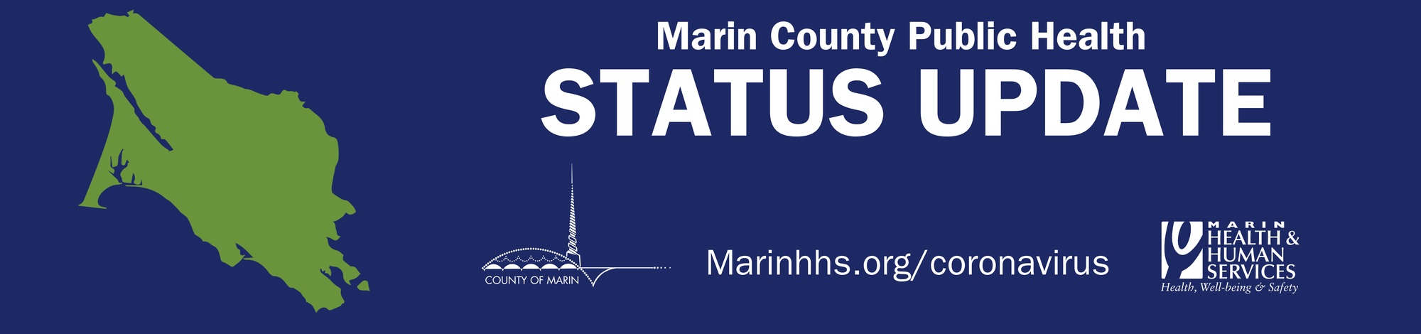 Marin County Public Health Status Update graphic