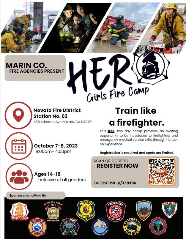HERo Girls Fire Camp Flyer