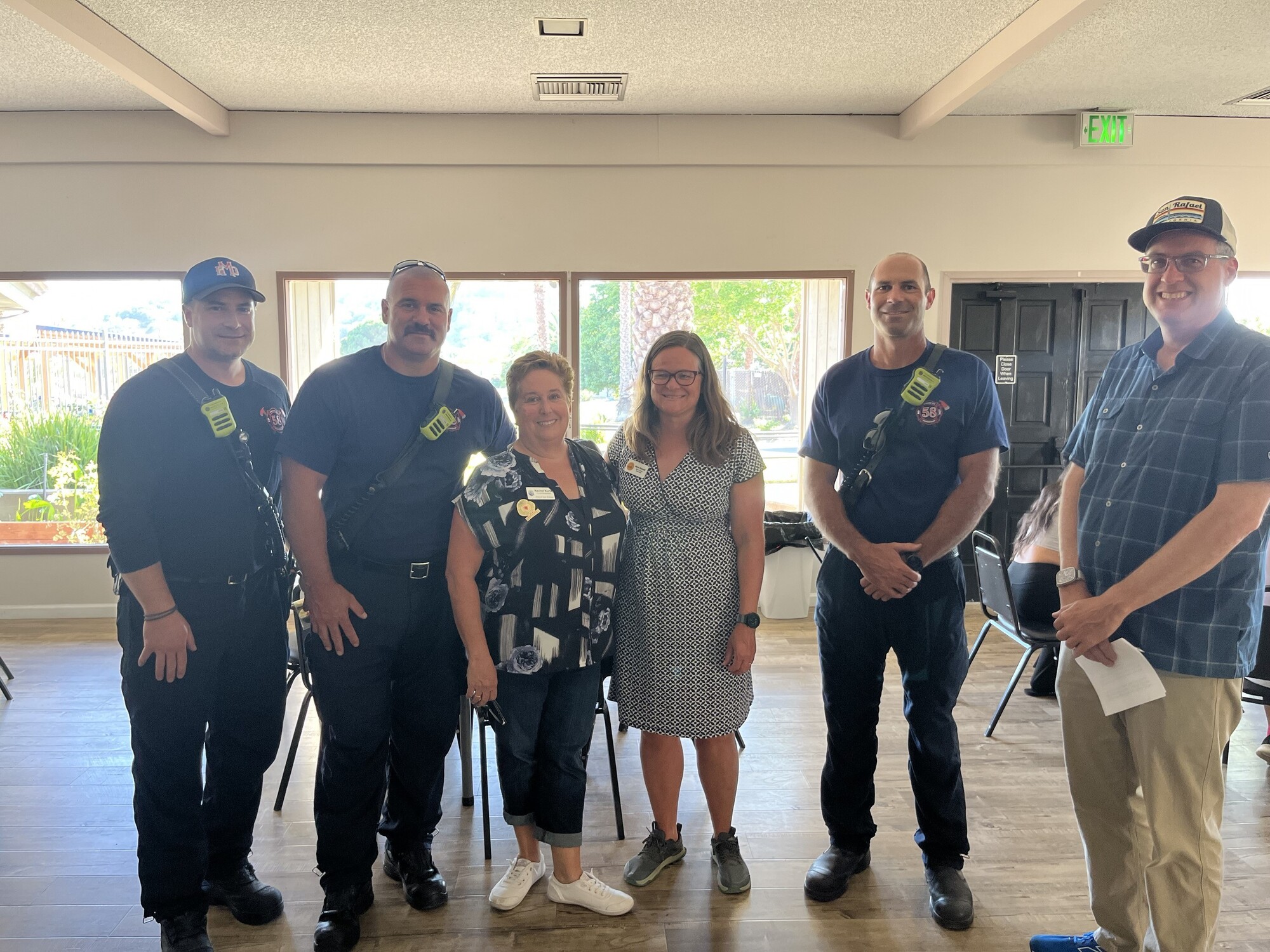 group photo smiling toward camera
