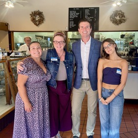 Supervisor Lucan with Commissioners: Claudia Murralles, Leslie Belingheri, and Makenna Mussato.