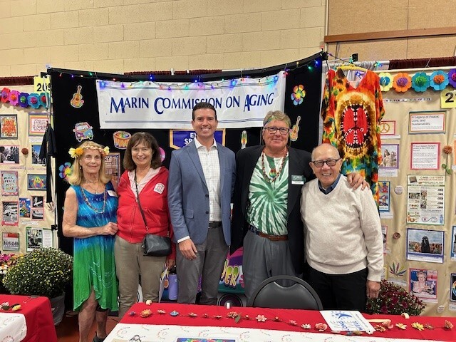 Eric with members of the Marin Commission on Aging at the Marin Senior Fair