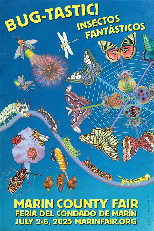 Marin County Fair 2025 artistic poster