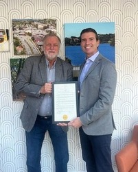 Supervisor Lucan and Coy Smith