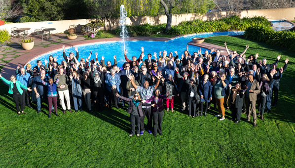 big group swearing in
