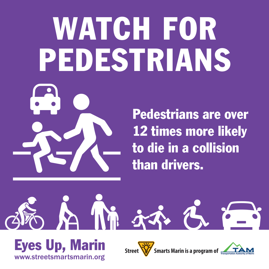 clip art with watch for pedestrians message