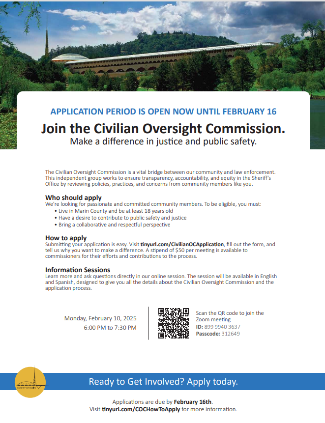 Civilian Oversight Commission Flyer