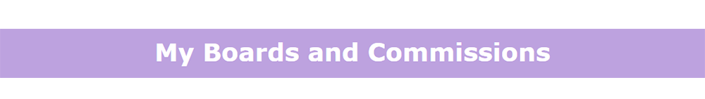 my boards and commissions