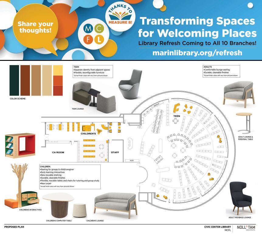 civic center library refresh concept