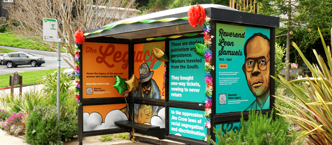 Marin City Bus shelter