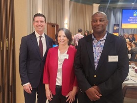 Supervisor Lucan, Anne Richman, and Supervisor Colbert at the NBLC 2025 Leaders of the North Bay luncheon. 