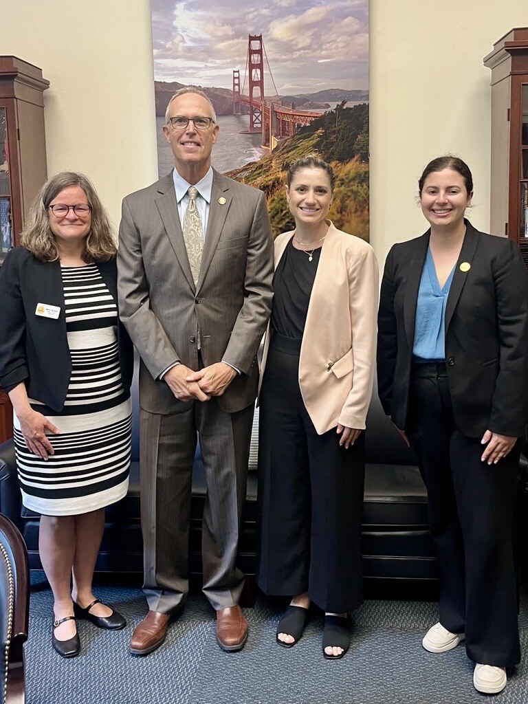Pic with Talia Smith, Julia Reinhard, Supervisor Sackett and Congressman Huffman