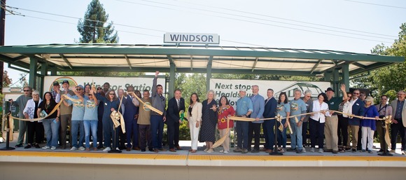 SMART Train Windsor Station Ribbon Cutting