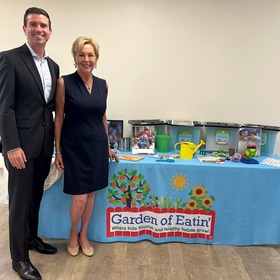 Supervisor Lucan with Susan Gilmore, CEO NBCC