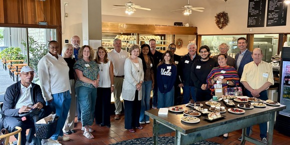 Photo from the D5 Board and Commission Appreciation Party, featuring Supervisor Lucan and several community members from District 5