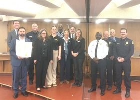 Highlighting National Preparedness Month at the Board of Supervisors meeting on September 30, 2025.