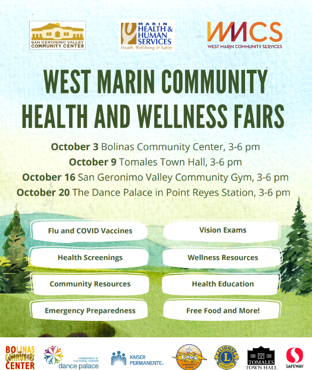 West Marin Health Fairs 2025